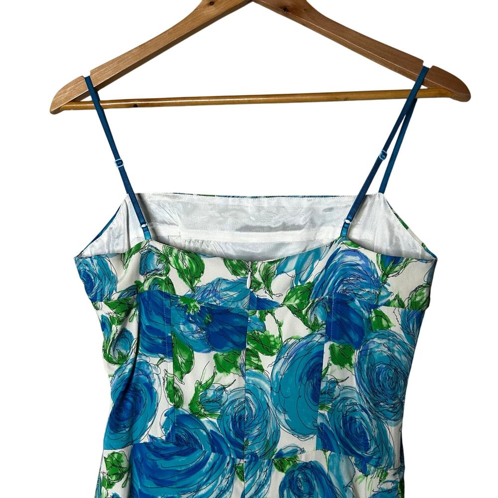 Tessuto NWT Dress Size 8 Strappy Sheath‎ Floral 90s Cocktail Coquette Fairy - Picture 5 of 10